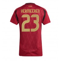 Fotbalové Dres Belgie Arthur Vermeeren #23 Dámské Domácí ME 2024 Krátký Rukáv